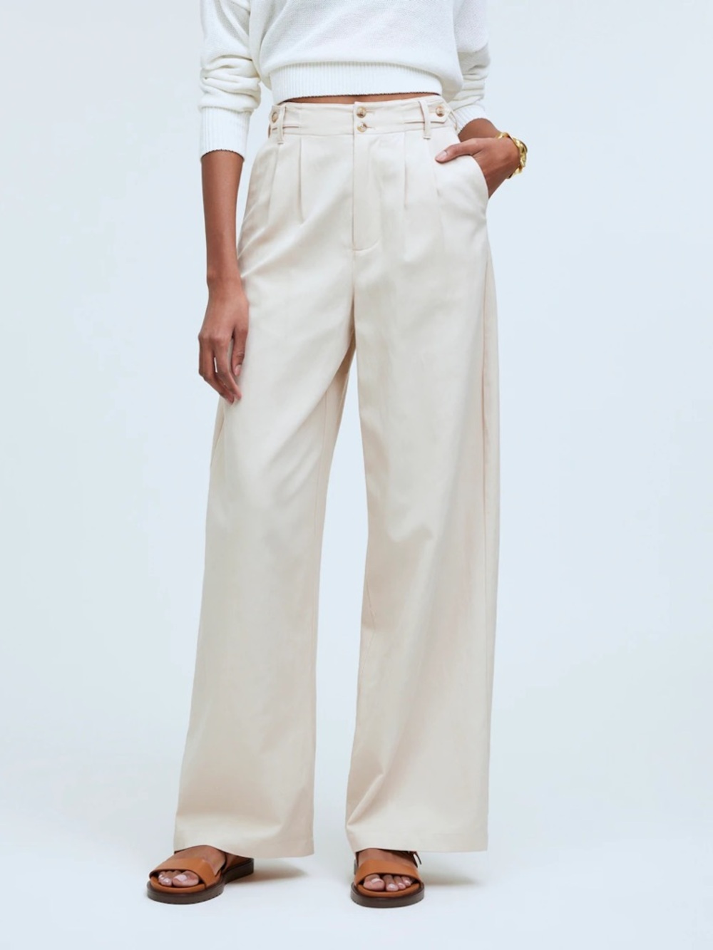 Madewell The Harlow Wide-Leg Pant In Harvest Moon Size 6P